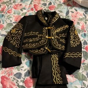 Black Gold Baby Mariachi BoyTraje Charro & oro